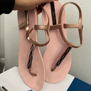 rose gold sandals